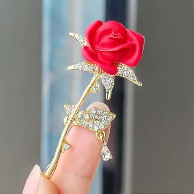 Romantic Rose Flower Brooch/Pin